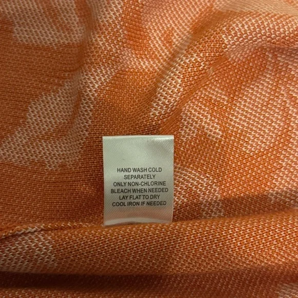 Daniel Rainn Women’s Orange Floral Cardigan Size Small - Picture 8 of 11